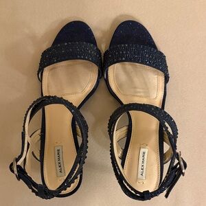 Alex Marie Midnight Blue Heeled Sandals